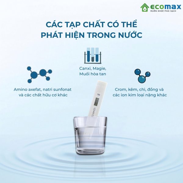 Bút đo TDS - Kiểm tra chất lượng nước sinh hoạt, nước uống 6 but do tds chinh hang