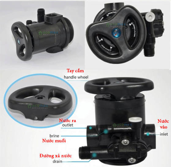 Van điều khiển cột làm mềm nước