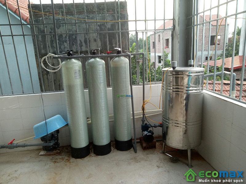 Thiết bị lọc nước giếng khoan nhiễm Đá Vôi, Phèn sắt, lọc trong, khử màu mùi ECO-G03S 8 Hệ thống lọc nước giếng khoan sinh hoạt Eco-G03