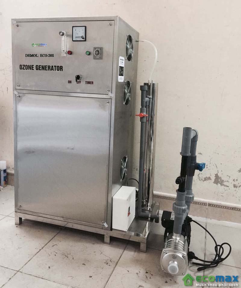 May ozone xu ly nuoc sinh hoat 20g