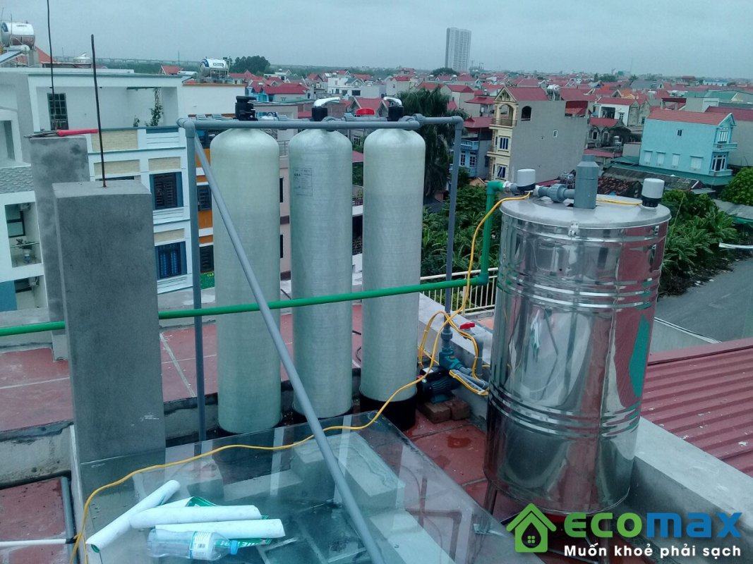 Thiết bị lọc nước giếng khoan nhiễm Đá Vôi, Phèn sắt, lọc trong, khử màu mùi ECO-G03S 10 Hệ thống lọc nước giếng khoan nhiễm phèn sắt, canxi