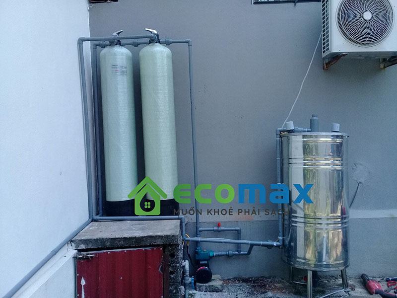 he thong xu ly nuoc gieng khoan 2 cap loc