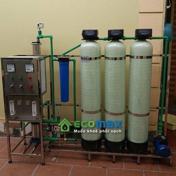 Dây chuyền sản xuất nước tinh khiết công suất 250-300lít/h cấu hình Full 2 he thong day chuyen loc nuoc tinh khiet 250L