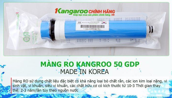 Máy lọc nước Kangaroo Omega+ KG01G4-KV – 8 lõi lọc 6 mang ro kangaroo 50GDP