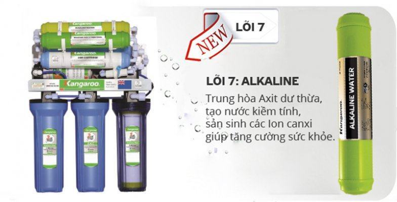 Máy lọc nước Kangaroo 7 cấp lọc KG104A-KV - Diệt khuẩn mạnh, tạo khoáng 6 may loc nuoc kangaroo khong vo