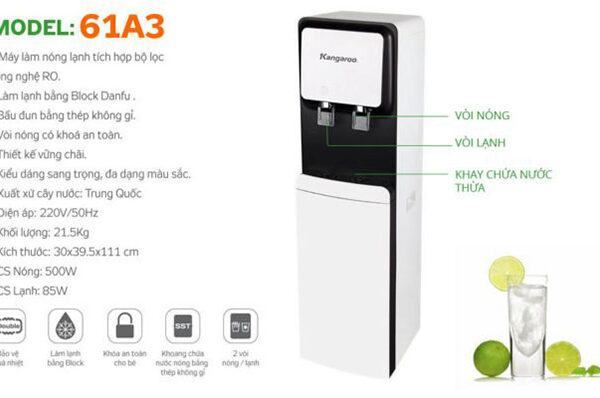 Máy lọc nước nóng lạnh Kangaroo KG61A3 5 lõi - Chính hãng 4 thong so ky thuat may loc nuoc nong lanh kangaroo
