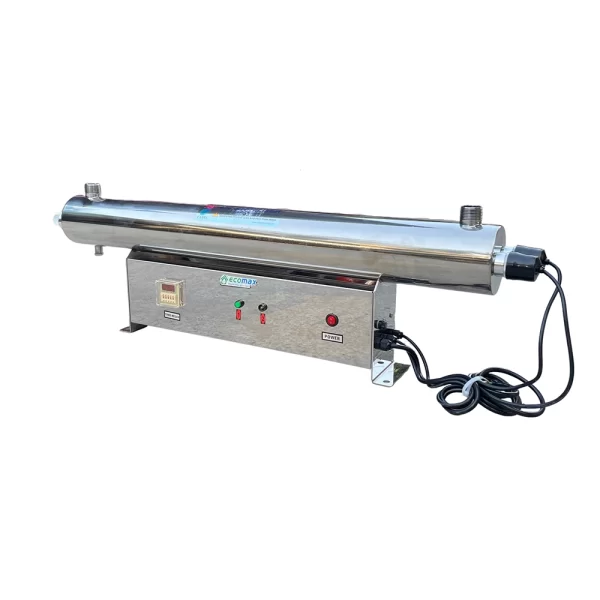 Bộ Đèn UV Diệt Khuẩn 110W (UV Sterilizer) công suất 5,5m3/h 2 den uv diet khuan 110w thung dieu khien ecomax