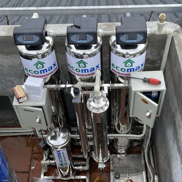 Hệ thống lọc nước tổng sinh hoạt cao cấp cho căn hộ 5 cấp lọc 4 lap dat may loc nuoc tong biet thu le hong phong - hai phong