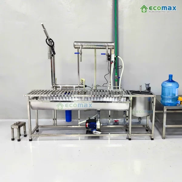 Cấu tạo của Dây chuyền bàn chiết rót nước tinh khiết đóng bình Ecomax