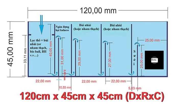 Hệ thống lọc nước hồ cá koi đúng chuẩn kỹ thuật