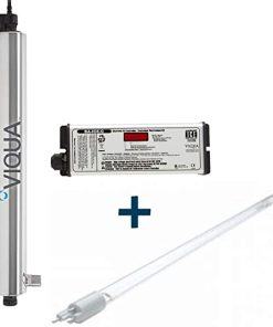 Bộ đèn UV diệt khuẩn VIQUA VP600/2 công suất 6.7 m3/h 2 den diet khuan nuoc viqua vp600