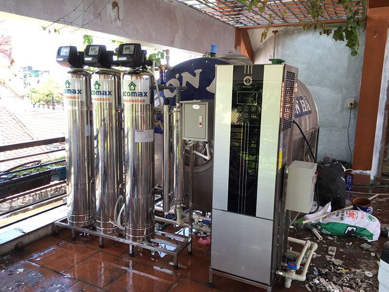 Lắp đặt hệ thống lọc tổng cao cấp ECO-05 Ultra tại Âu Cơ 1 he thong loc nuoc cao cap cho biet thu