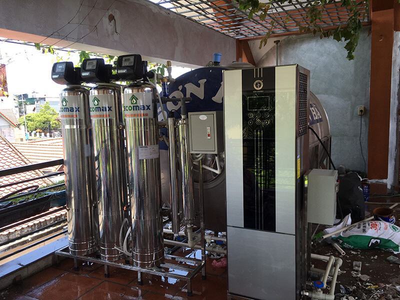 Lắp đặt hệ thống lọc tổng cao cấp ECO-05 Ultra tại Âu Cơ 2 he thong loc tong biet thu cao cap