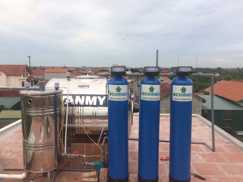 Công trình lọc nước giếng khoan ECO-G03A tại Phú Xuyên Hà Nội 1 Bộ lọc nước giếng khoan ECO-G03A Phú Xuyên