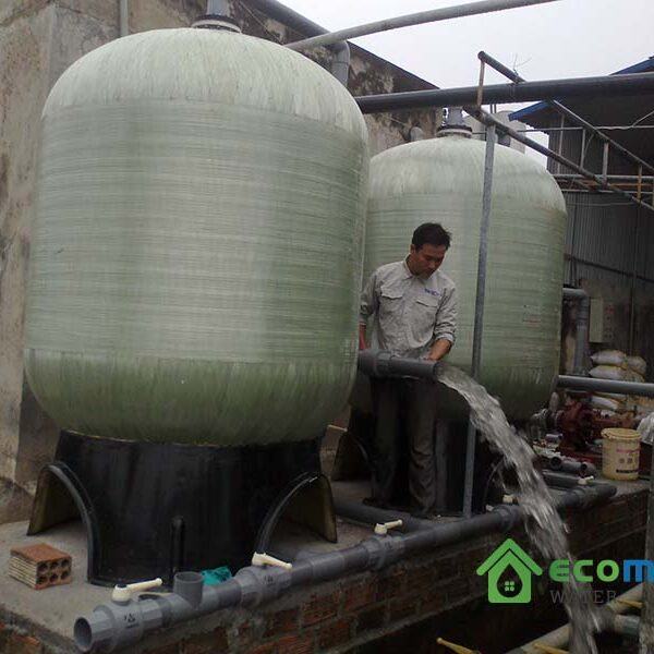 Hệ thống lọc nước giếng khoan công nghiệp 40m3/h 3 he thong loc nuoc gieng khoan cong nghiep