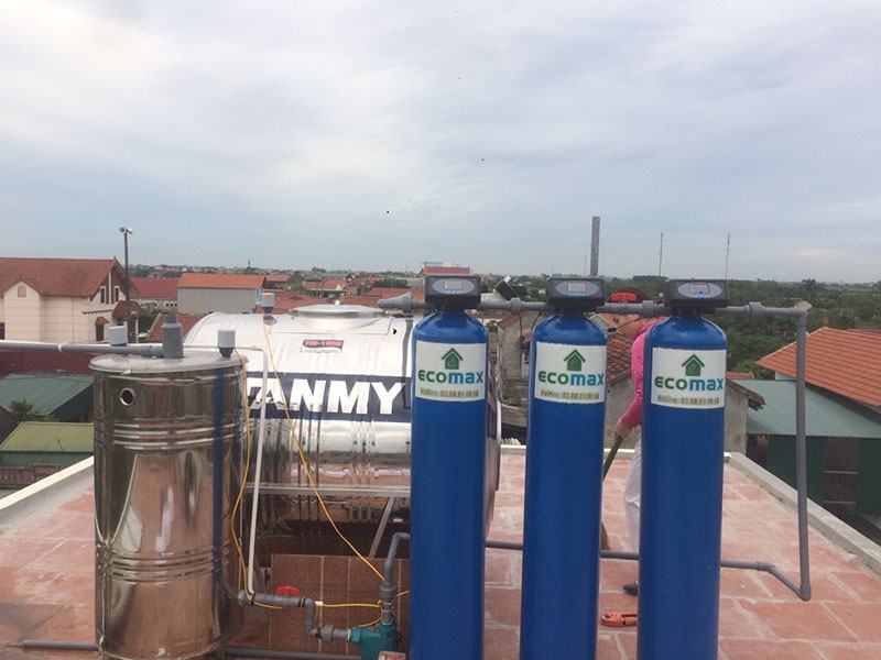 Công trình lọc nước giếng khoan ECO-G03A tại Phú Xuyên Hà Nội 2 loc nuoc gieng khoan