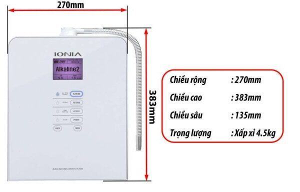 Máy lọc nước ion kiềm Ionia SM H112TL – 9 điện cực 4 may ion kiem nhap khau han quoc
