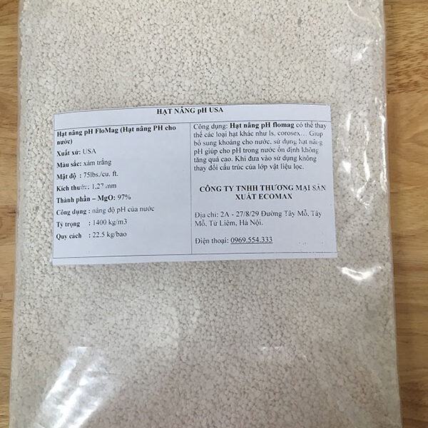 Hạt nâng pH Flomag USA gói lẻ 2kg 3 hat nang pH USA flomag loai tot gia re
