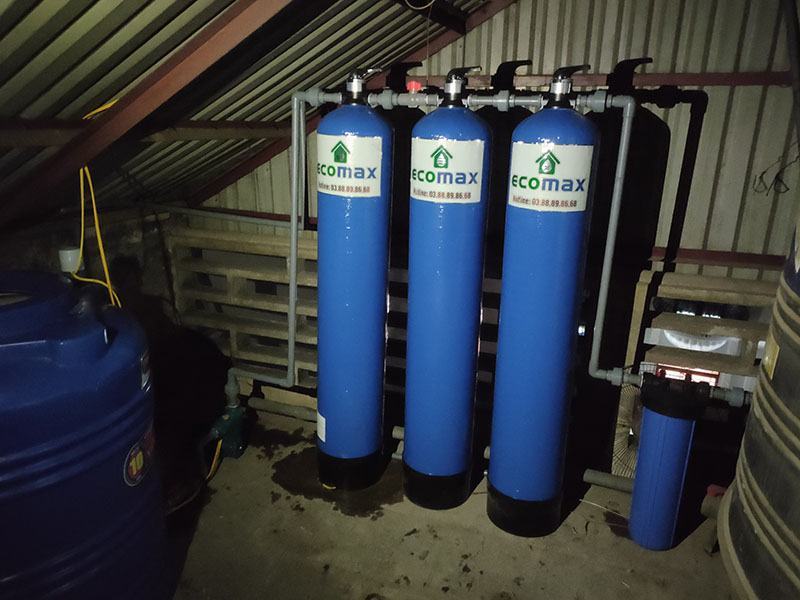 Bộ lọc nước giếng khoan nhà anh Toàn