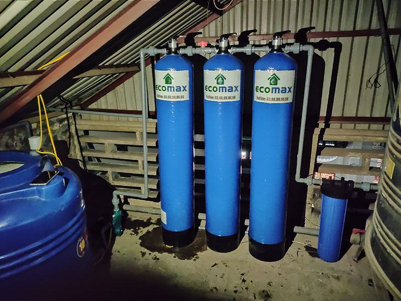 Bộ lọc nước giếng khoan tại Vĩnh Tường