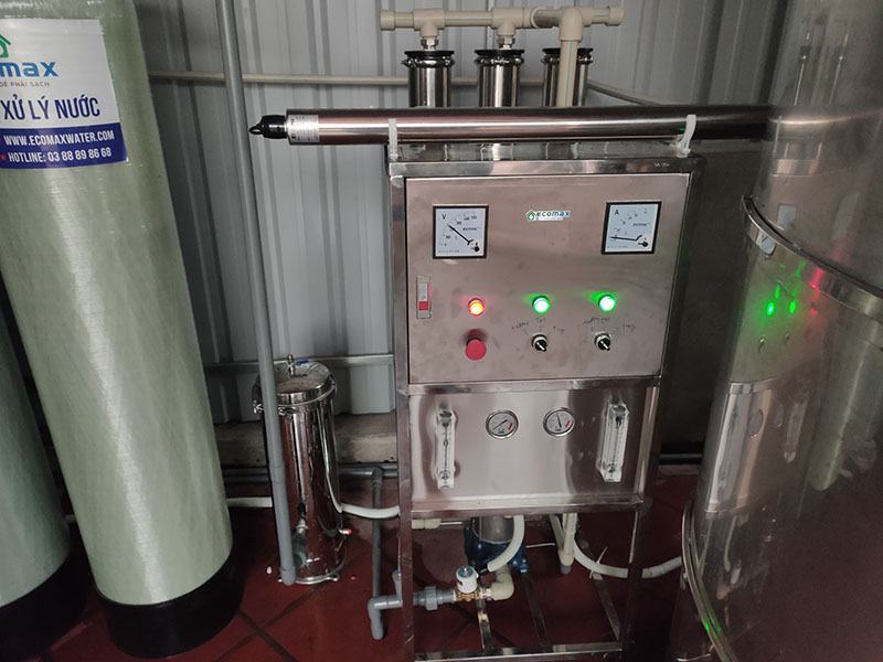 Dây chuyền lọc nước tinh khiết 750 lít tại Thanh Hà - Hải Dương 3 dây chuyền lọc nước tinh khiết