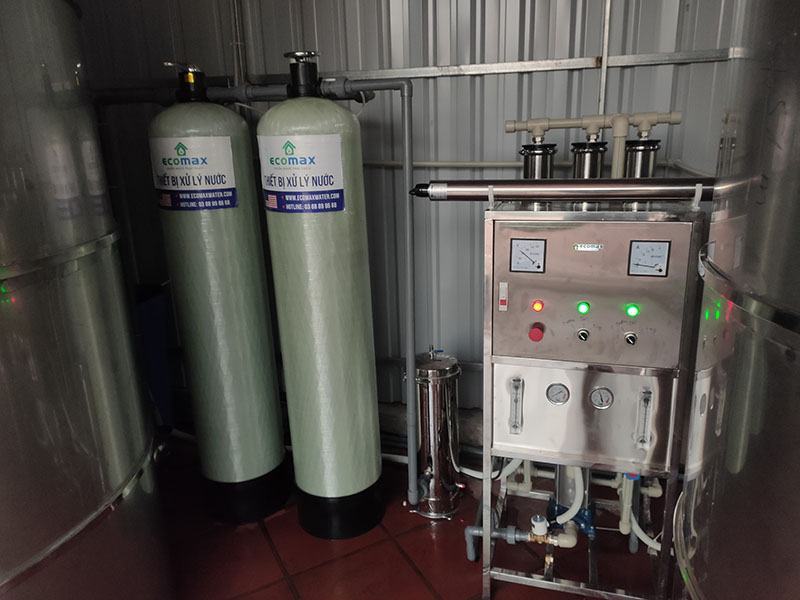 Dây chuyền lọc nước tinh khiết 750 lít tại Thanh Hà - Hải Dương 2 Dây chuyền lọc nước