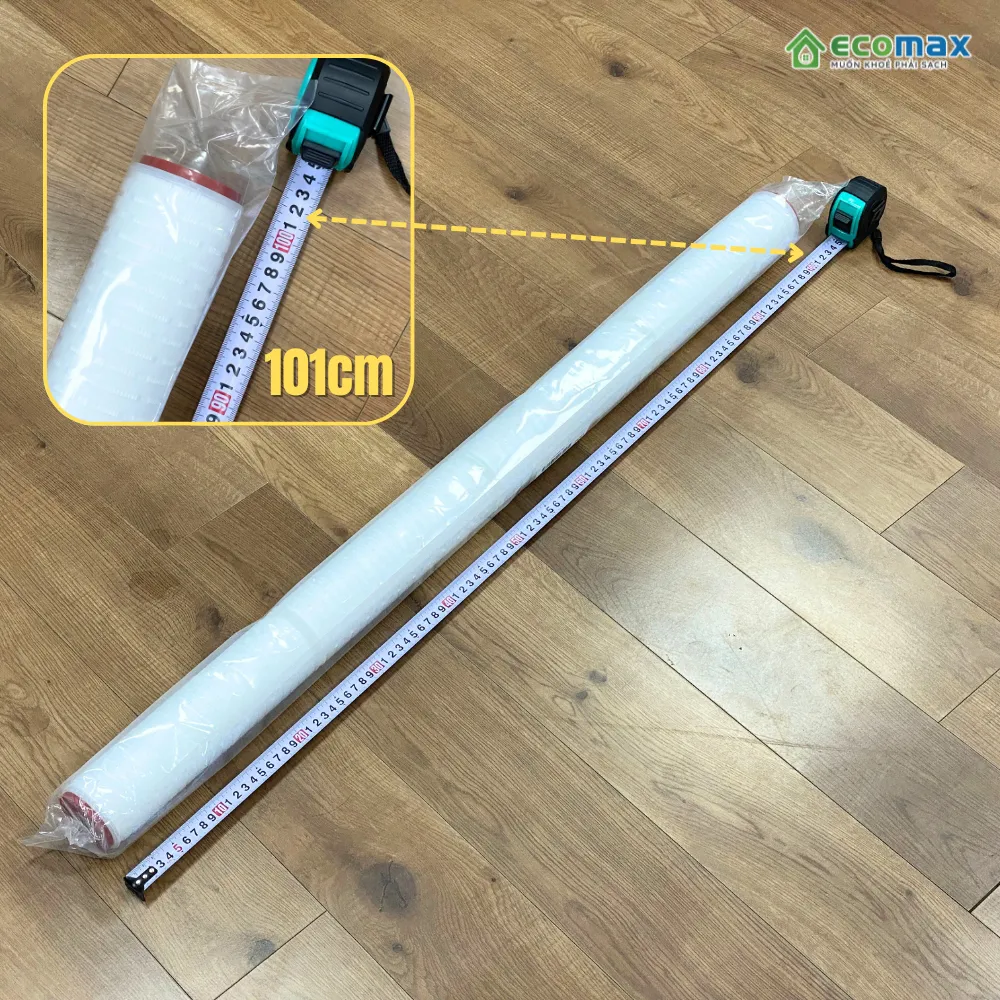 Lõi lọc xác khuẩn 40 inch 0,2mc dùng trong y tế, lọc nước 8 Kích thước của Lõi lọc xác khuẩn 40 Inch 0,2 Micromet