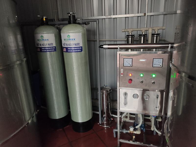 Dây chuyền lọc nước tinh khiết 750 lít tại Thanh Hà - Hải Dương 1 dây chuyền lọc nước tinh khiết