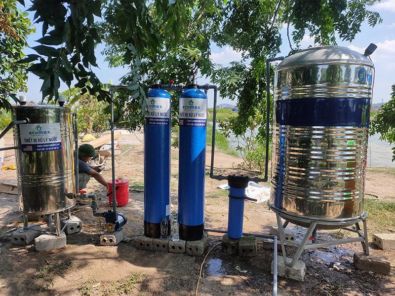 Bộ lọc nước giếng khoan ECO-G02C UV cho trại gà tại An Dương, Hải Phòng 2 Lọc nước giếng khoan tại hải phòng