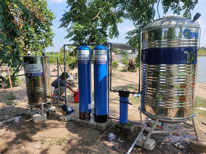 Bộ lọc nước giếng khoan ECO-G02C UV cho trại gà tại An Dương, Hải Phòng 3 Lọc nước giếng khoan an dương hải phòng