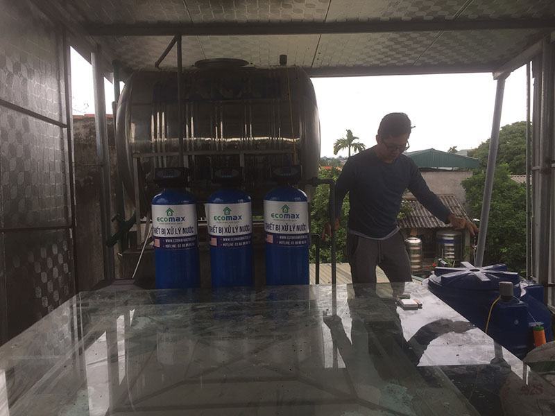 Bộ lọc nước giếng khoan Ecomax tại Tuyên Quang