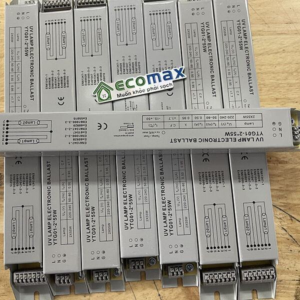 Ballast chấn lưu đèn UV YTG01-2*55W 3 Chấn lưu đèn uv loại 2 bóng 55w YTG01-2*55W