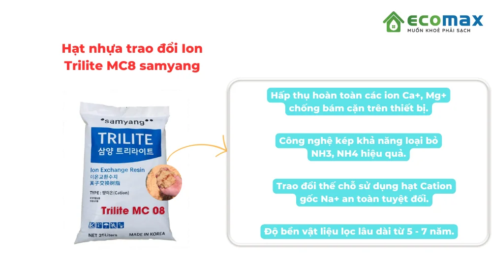 Hệ thống lọc tổng biệt thự ECO-02 Ultra cao cấp 7 Hat Cation lam mem trilite mc8