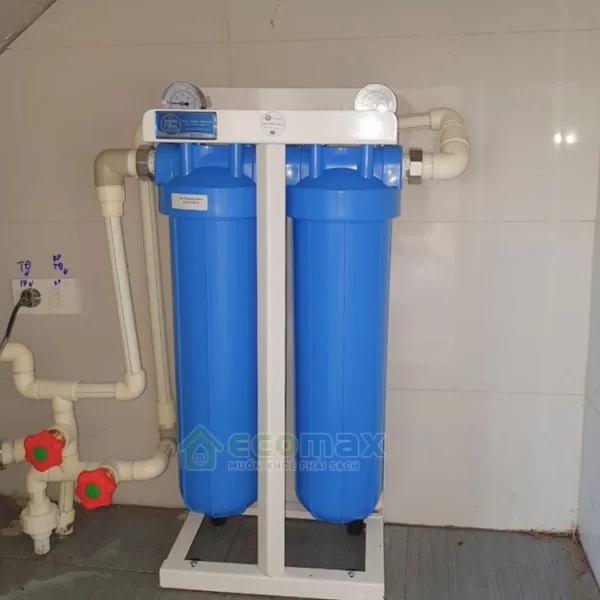 Bộ lọc tổng chung cư 2 cấp Big Blue 20inch nhập khẩu Ba Lan 3 lap dat loc tong chung cu 2 cap big blue 20inch