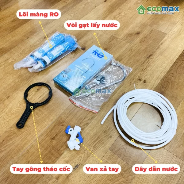 Phụ kiện kèm theo máy lọc nước RO công nghiệp
